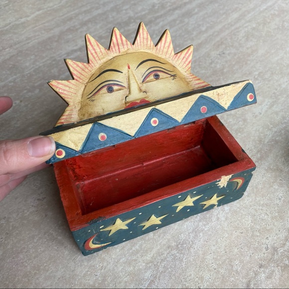 Celestial Stash Box and Votive Candle Holder set - Picture 2 of 5